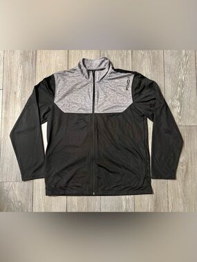 AND1 Black Gray Full Zip Athletic Jacket Men’s Large